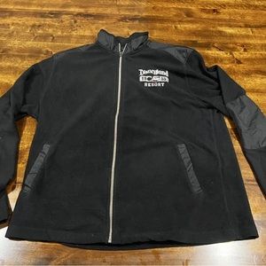 Disneyland Resort 1955 Mens Black Fleece Full Zip Jacket Medium